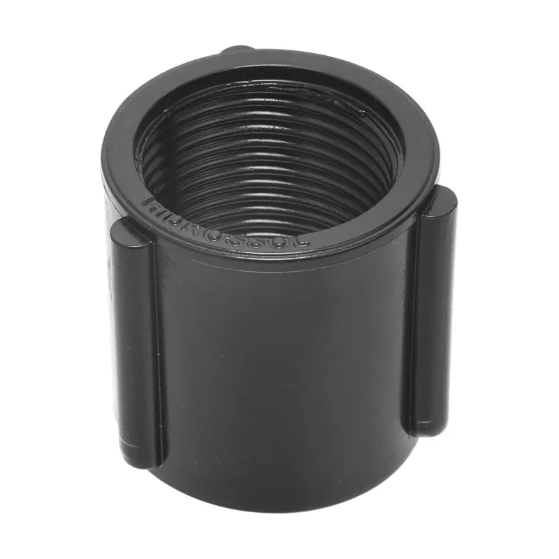 Luva PVC Preta 1" com Rosca Hidrossol
