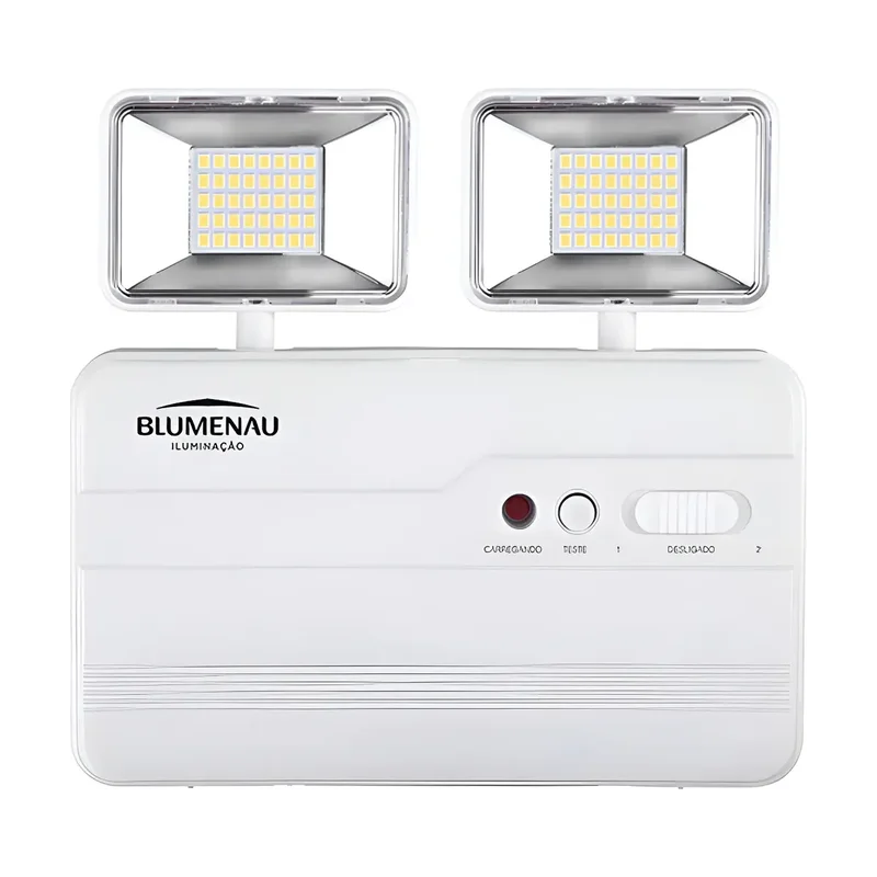 Luminária Emergencia 10W 2 Faro Blume Branca