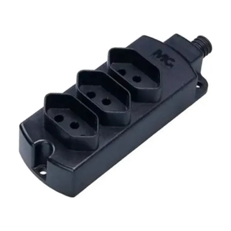 Tomada em Barra Multipla 2P+T 20A/10A 3 Tomadas Margirius