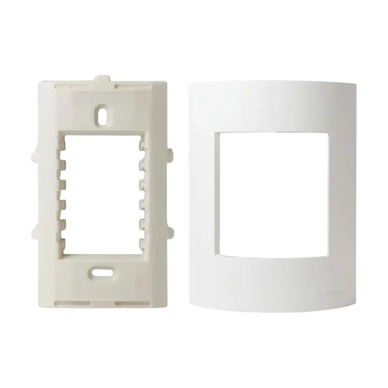 Placa C Suporte 4x2 3 Postos Sleek 16023 Margirius