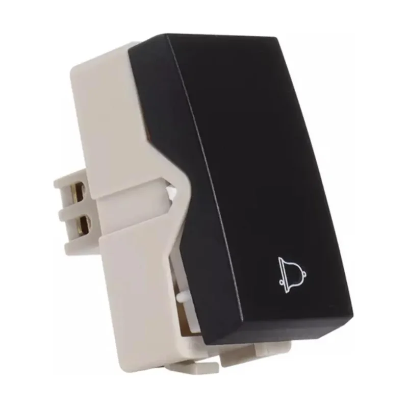 Módulo Pulsador Campainha 10A-250V Ebony Clean 16514