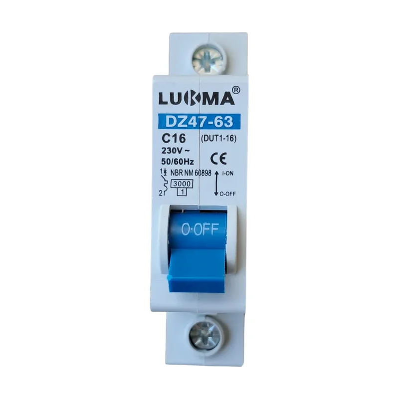 Disjuntor DIN Lukma Unipolar 16A
