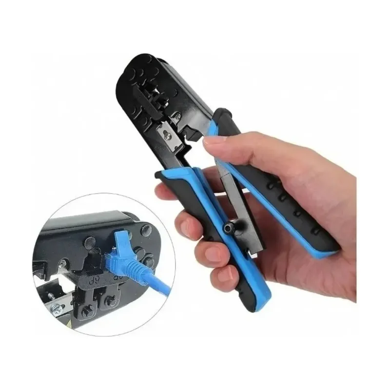 209D Alicate P Grimpagem RJ11/RJ12/RJ45 com Catraca - Azul UN 1