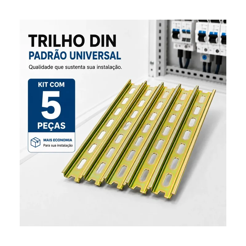 Trilho DIN C/furo Atopy