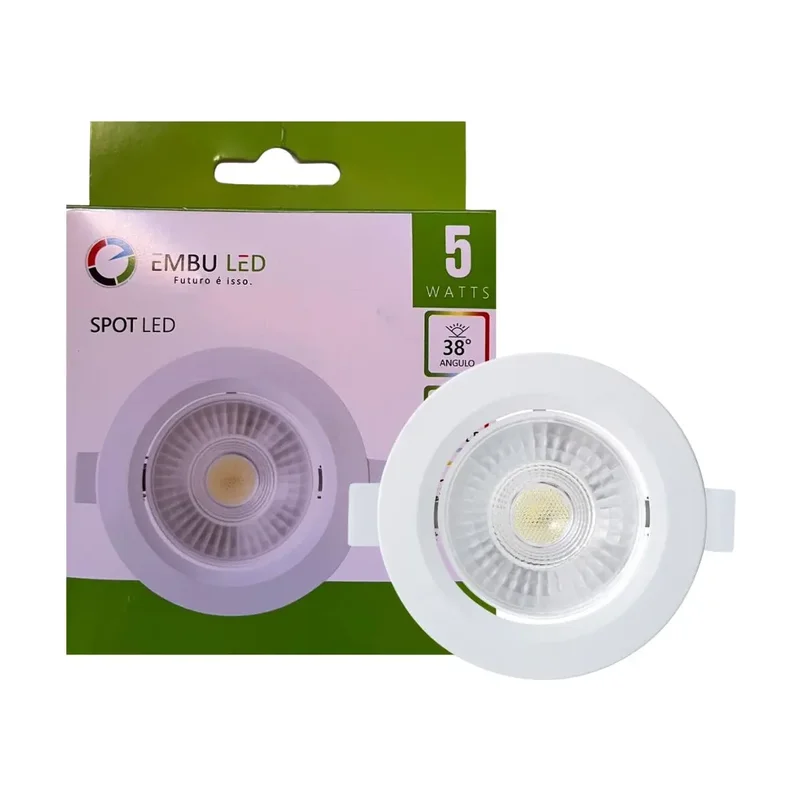 Spot Embutir Embuled Redondo MR16 5W Branco