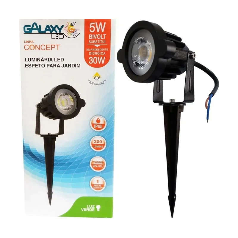 Espeto para Jardim LED 5W Verde Galaxy