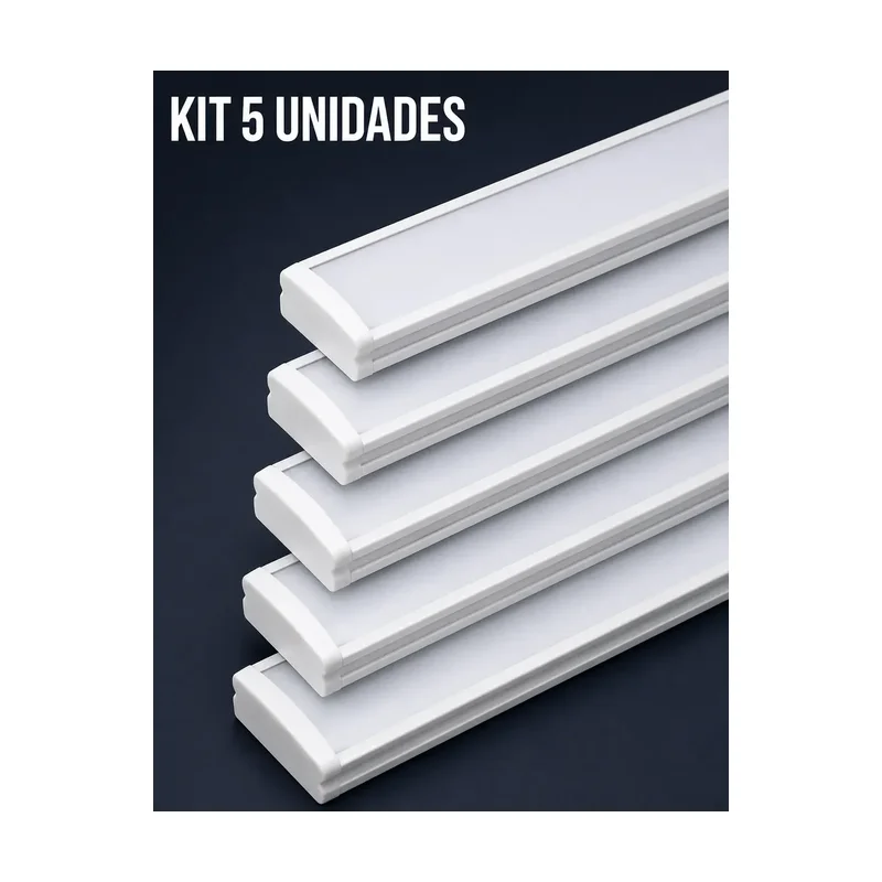 Perfil para Fita LED Sobr 2M 15x06 Branco Overlap Deletro