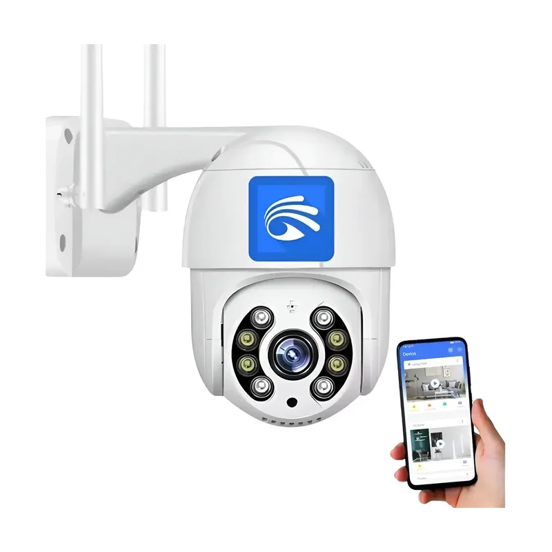 Câmera IP Wifi Externa com Visao Noturna Colorida Zoom 4X Câmera Aprova Dagua Woosh