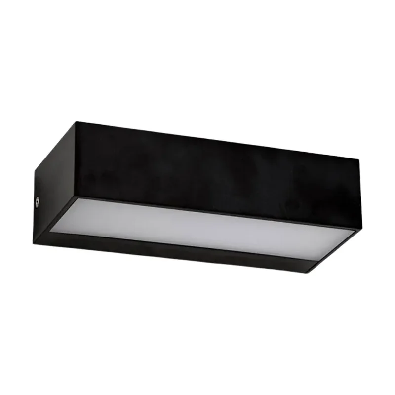 Arandela Preta Moderna RET 2 Leds 15W