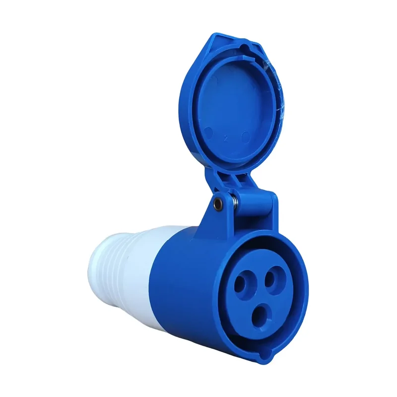 Tomada Acopl. 32A 2P+T 220/240 Azul 6H - Atopy
