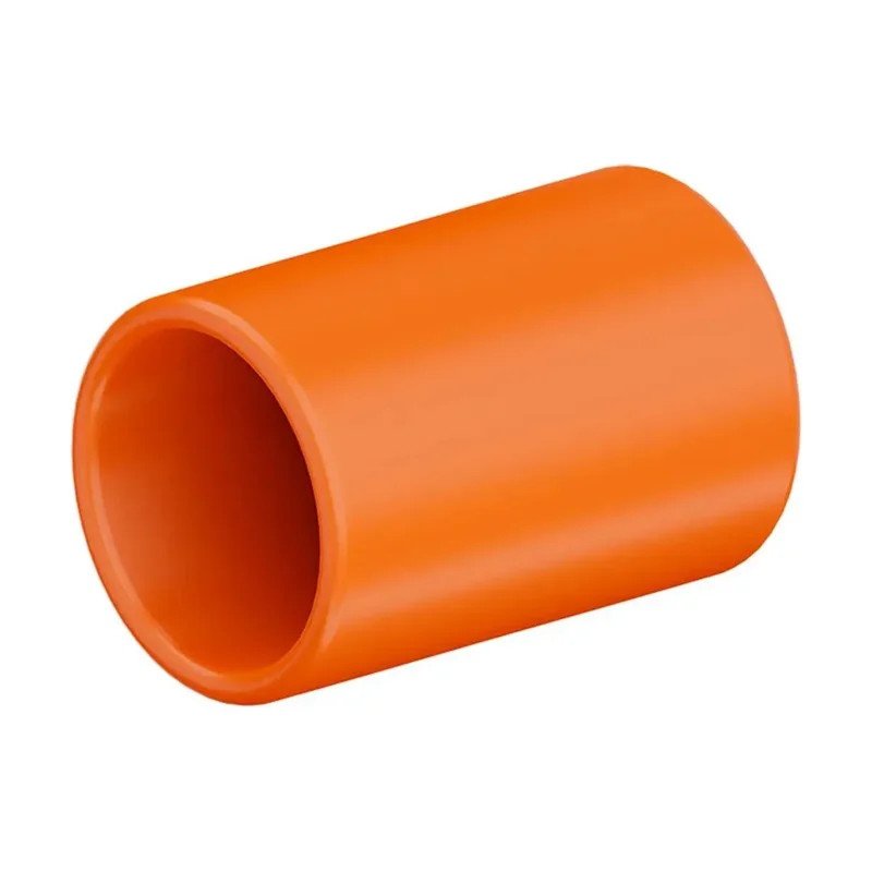 Luva Emenda Corrugado PVC DN32 mm Laranja