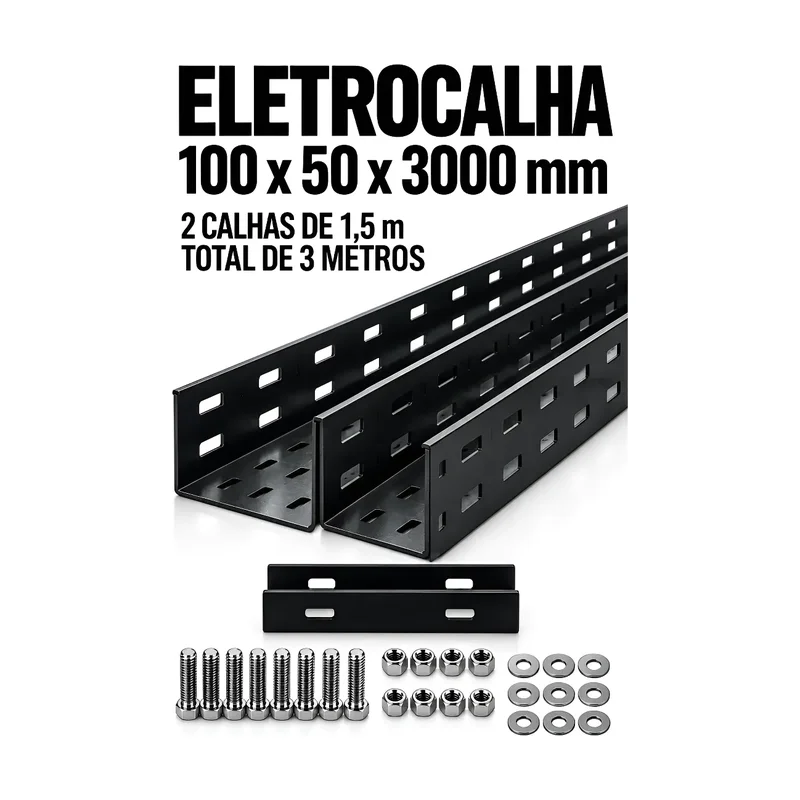 Eletrocalha 100 mm x 50 mm Barra 3M PER 24
