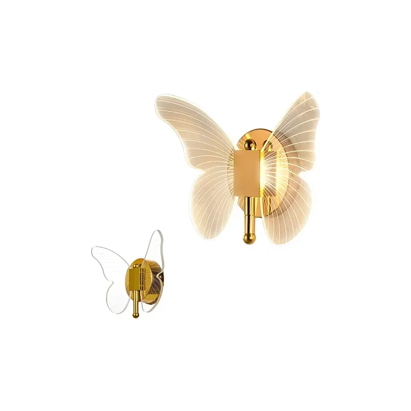 Arandela Borboleta Cristal LED Acrilico AR1123 YOE