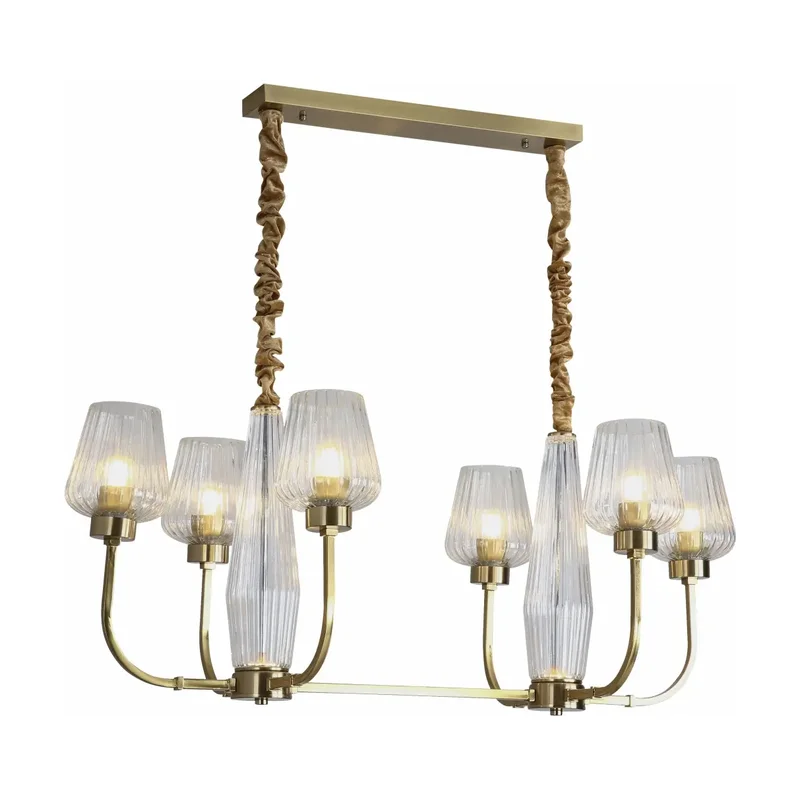 Lustre 8 Lâmpadas JL 7007/8 Clear