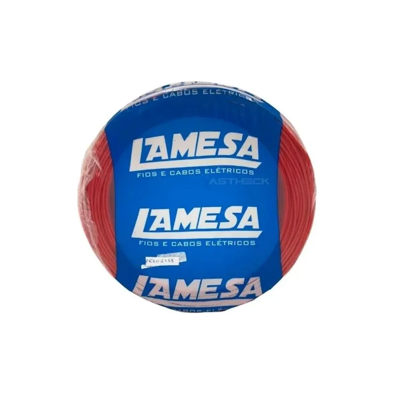 Cabo Flexível Lameflam 1 x 10,00 MM2 Vermelho - R 100M