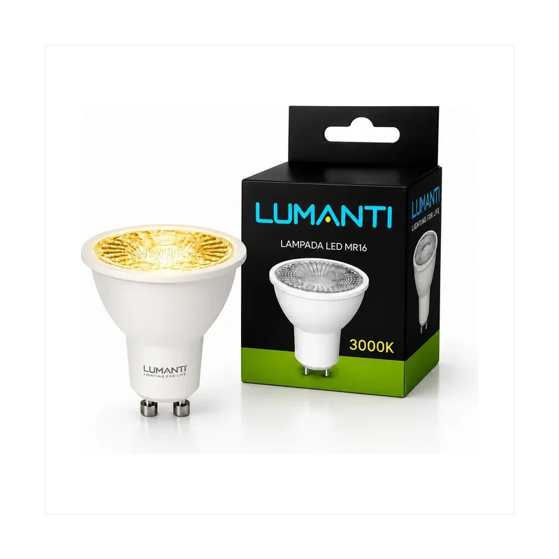 Lâmpada MR16 - GU10 - 4,8W 3000K - TOP Light