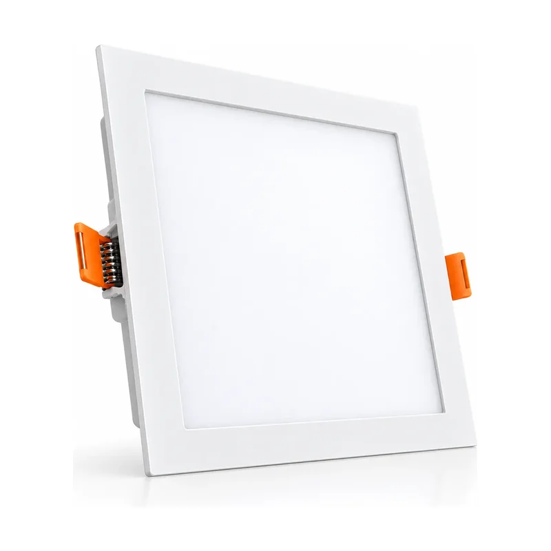 Plafon Embutir Quadrado Branco 12W 6500K Lumanti