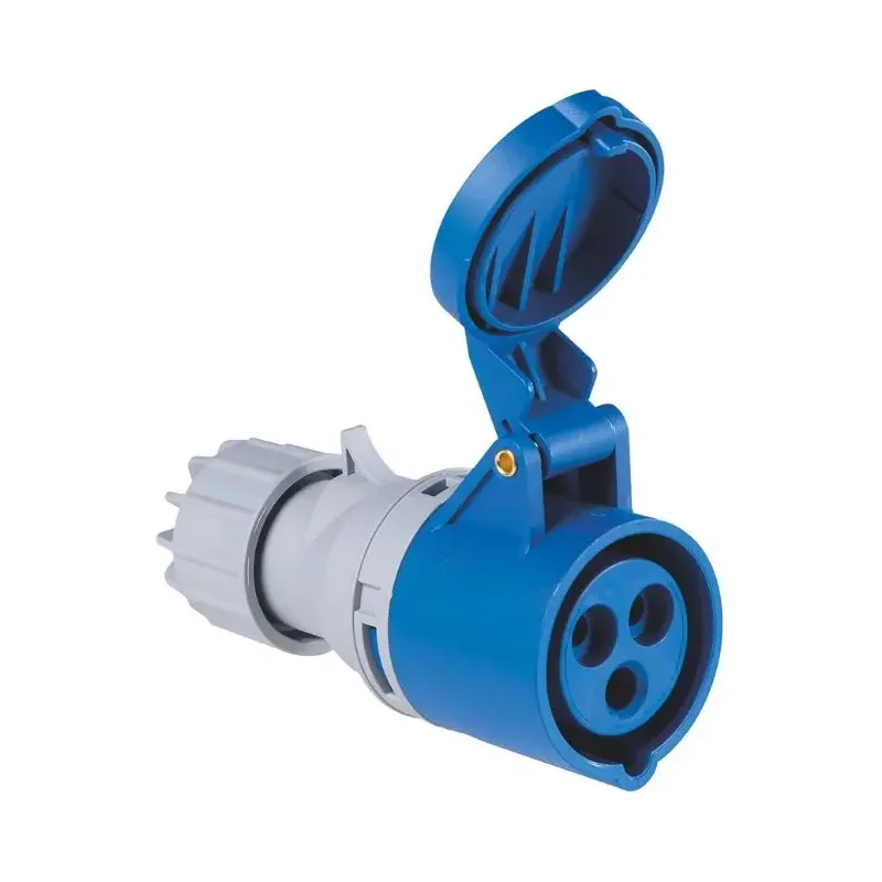 Tomada Acopl. 16A 2P+T 220/240 Azul 6H - Atopy