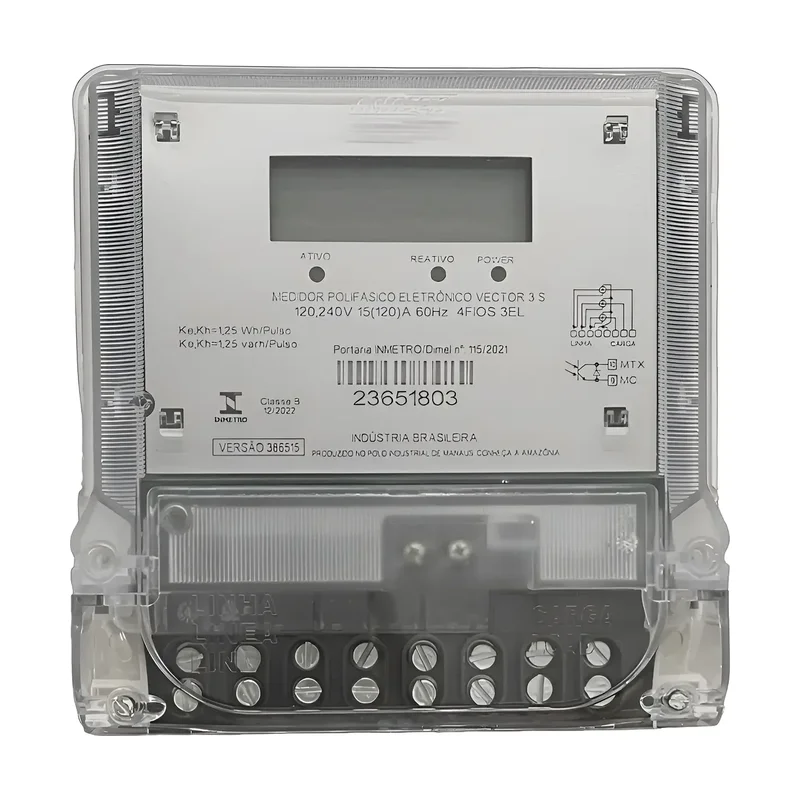 Medidor Polifasico Elétrica Vector 3S 4 Fios- 23675048