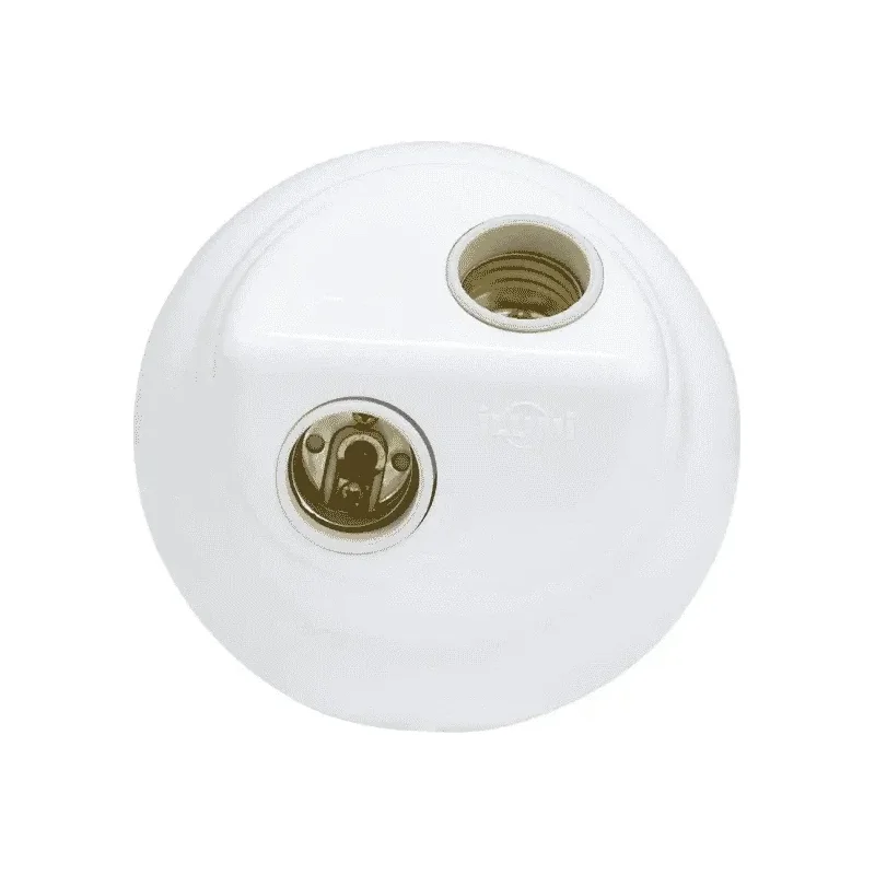 Plafon PL 2 Lâmpadas Ilumi Branco 18092