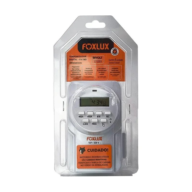 Timer Digital FX TBD Bivolt Foxlux
