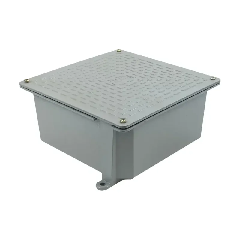 Caixa de Passagem de Piso Alumínio 10x10x6 Olivo