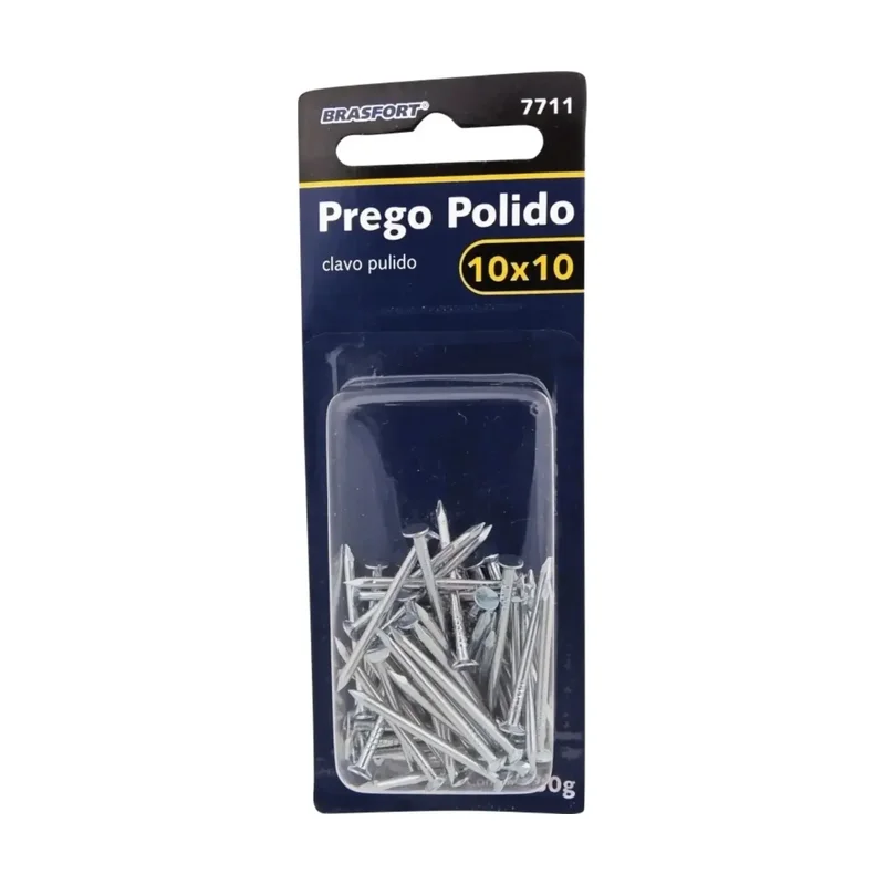 Cartela Prego Polido com Cabeça 10 x 10