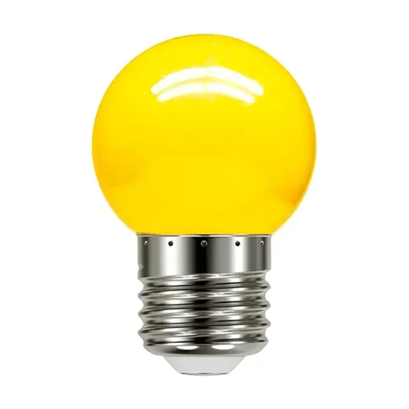 Lâmpada Bolinha 1,5W G45 Amarela Galaxy 220V