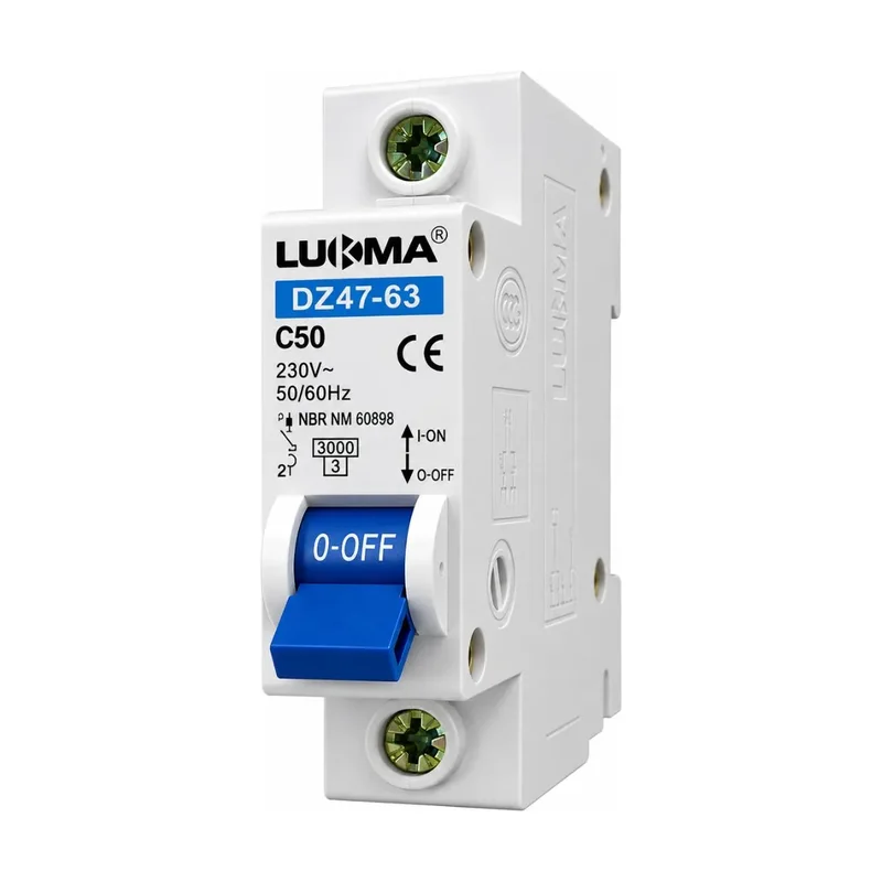 Disjuntor DIN Lukma Unipolar 50A