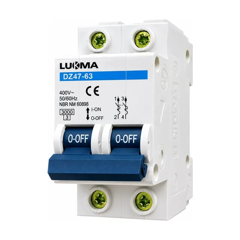 Disjuntor DIN Lukma Bipolar 25A