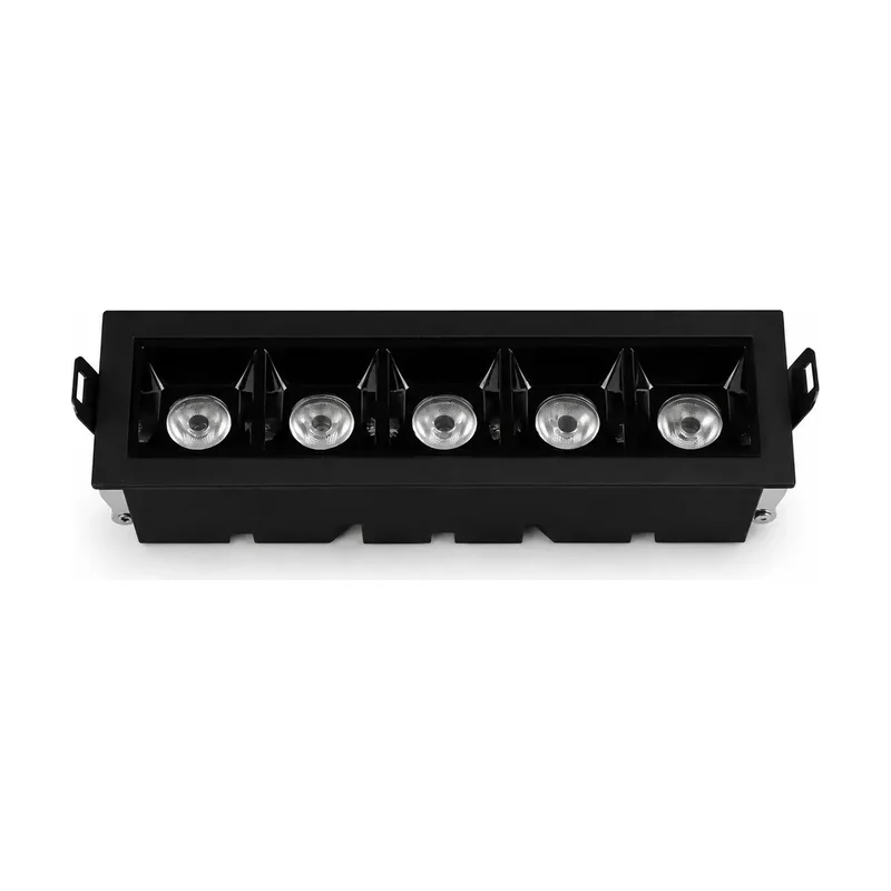 Spot Iris LED Embutir Al+pc 5 Lentes Bivolt