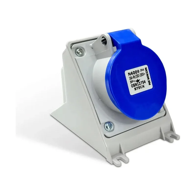Tomada Sobrepor Atopy 3P+T 220V 16A Azul