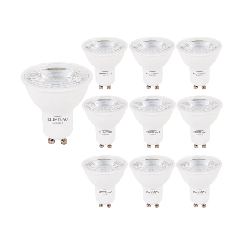 Lâmpada GU10 MR16 7W 127V/220V 4.000K Blumenau