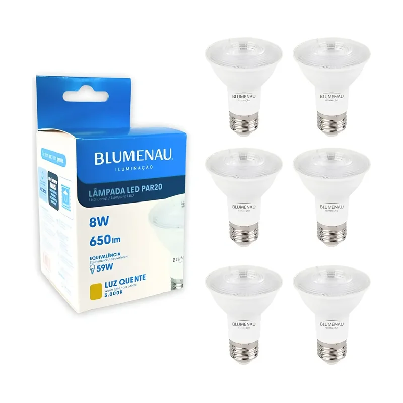 Lâmpada Super LED Blumenau PAR 20 4000K