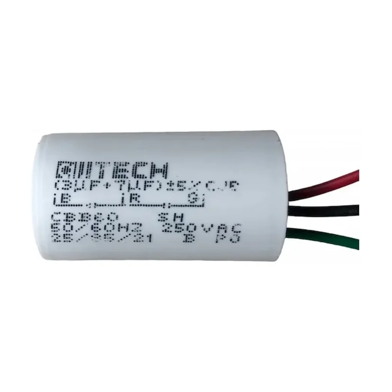 Capacitor 3 Fios 127V 3+7 UF Trio