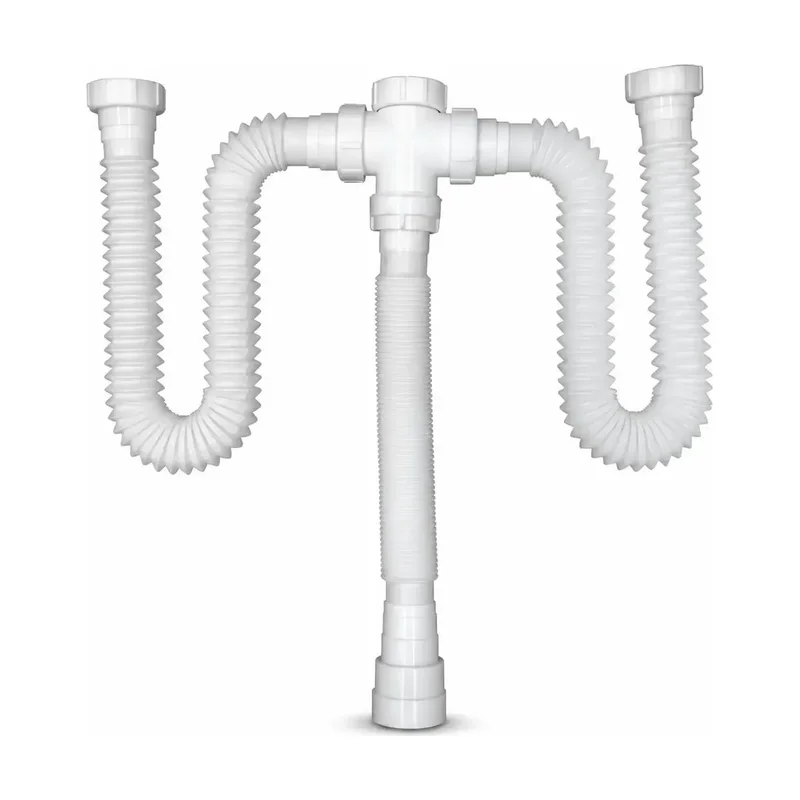 Sifão Sanfonado 0.80CM Branco