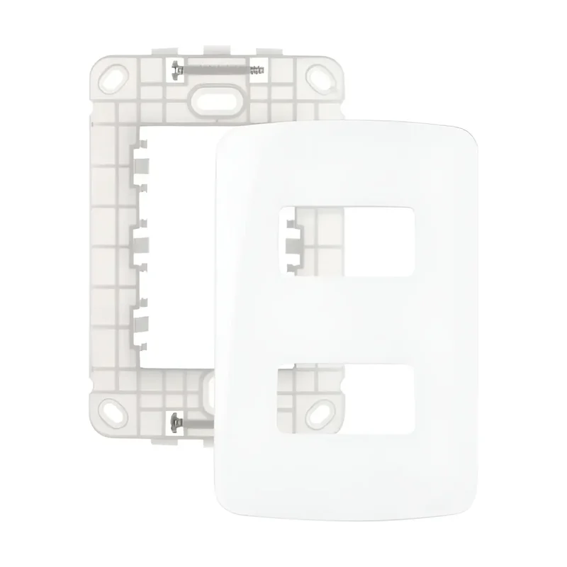Sleek - Placa + SUP 4x2 - 2 Postos Horizontal - Margirius {25}