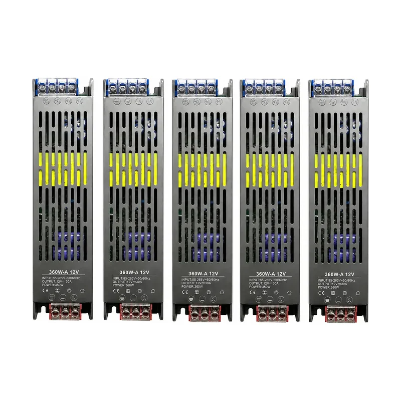 Fonte Chaveada Slim Preta - 12V 30A