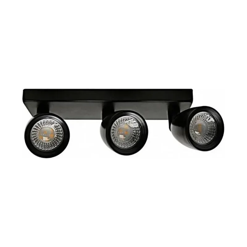 Spot LED Direct 3 Lâmpada Preto 6500