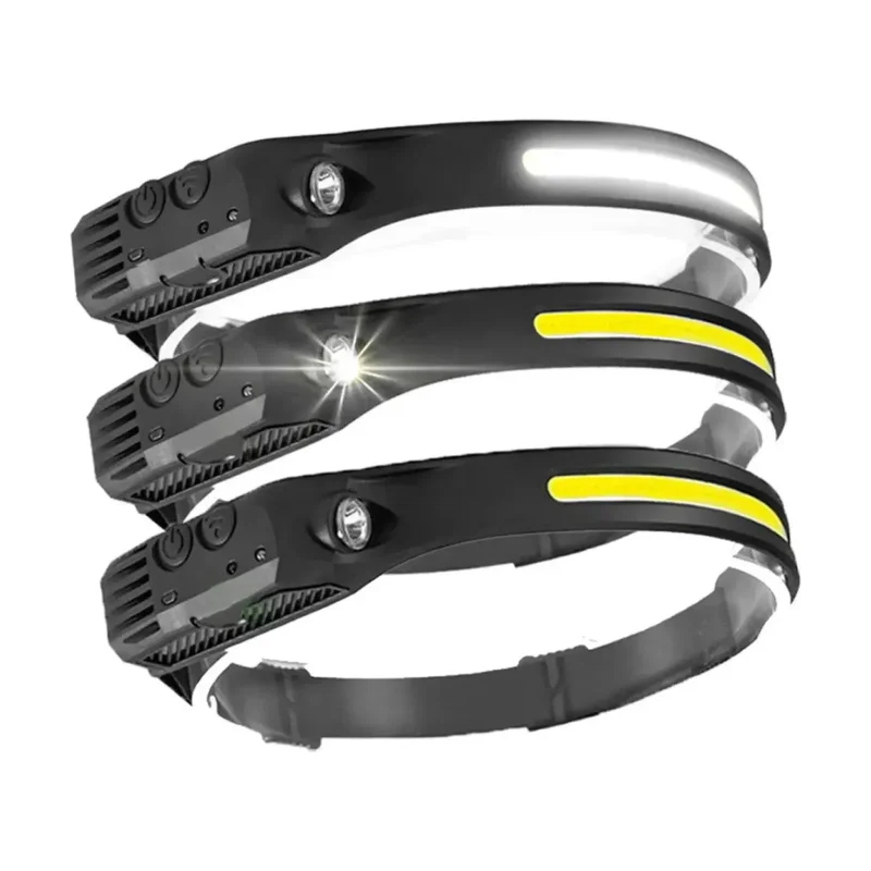 Lanterna LED Recar. Cabeça Slim C/sensor Lig/desl. Atopy