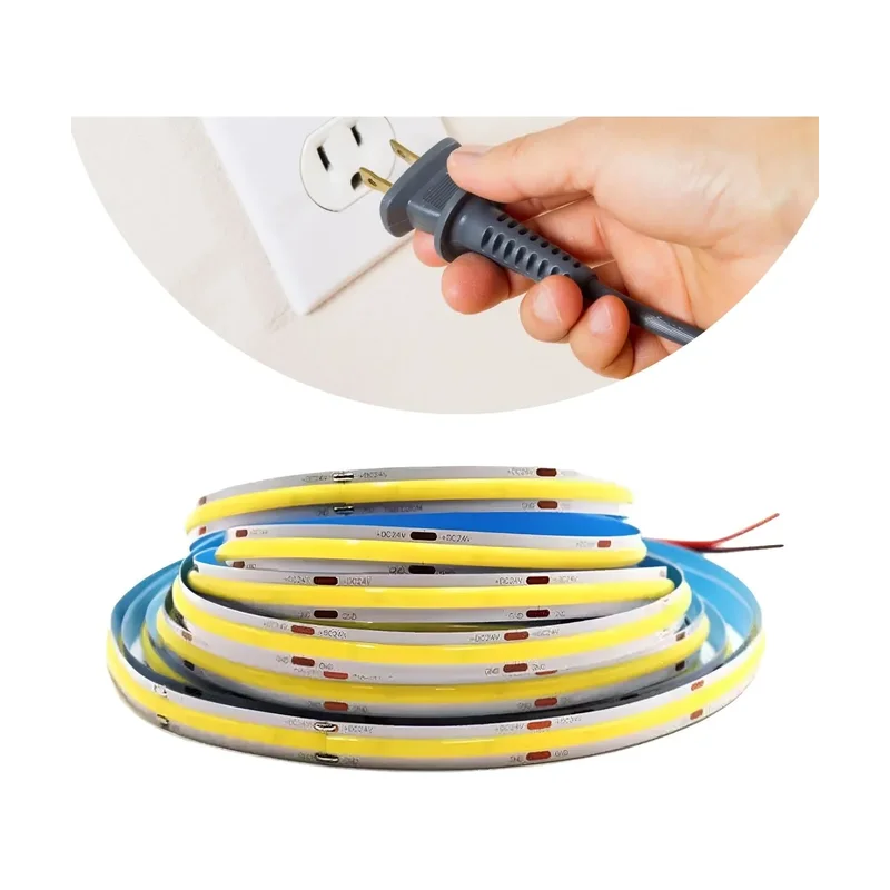 Fita LED COB Direta 15W/M 480 Leds IP20 127V 4.100K