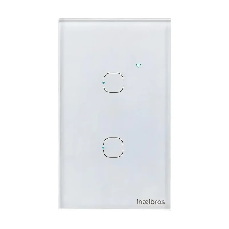 Interruptor Inteligente 2 Teclas EIW 1002 Intelbras Branco