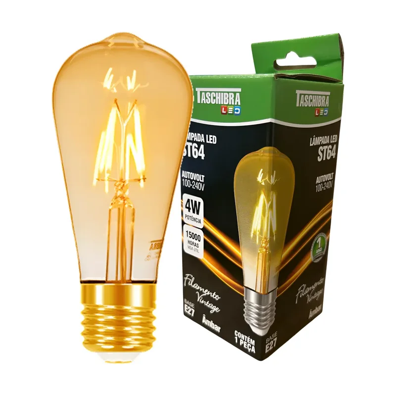 Lâmpada Filamento Retro LED ST64 4W