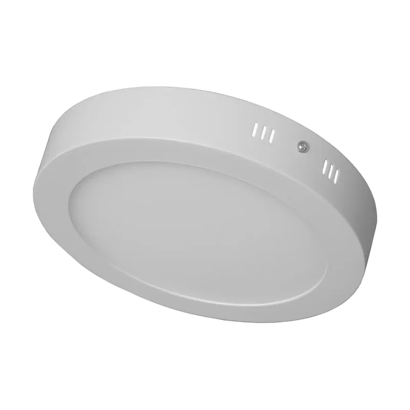 Plafon Sobrepor Redondo Branco 12W LA 3K Upled