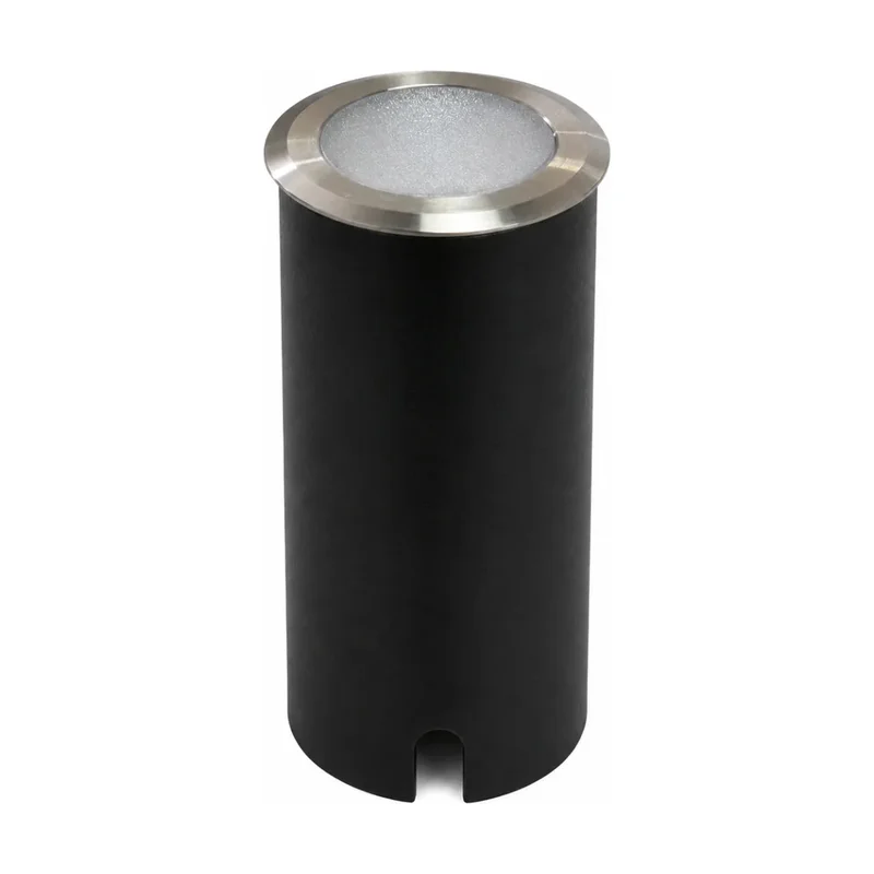 Embutido LED Solo Slim Inox e PC IP65 1W Bivolt 3.000K - Preto