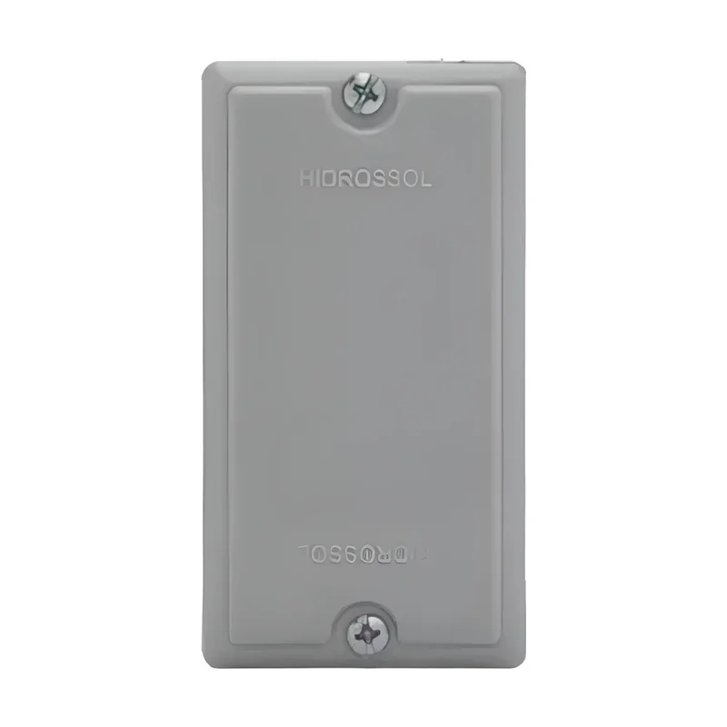 Placa Condulete Cinza Cego Hidrossol