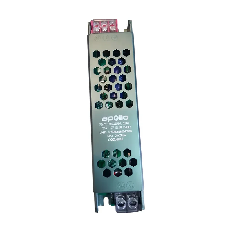 Fonte Chaveada Slim Apolo 20A 12V