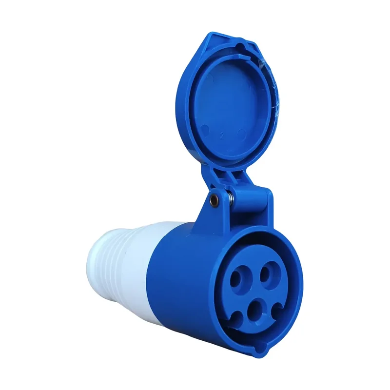 Plug Femea Acopl. 16A 2P+T 220/240 6H - 21278 Azul Atopy