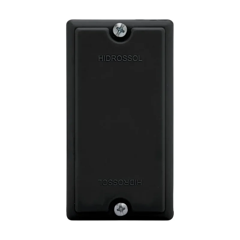 Placa Cega Condl 2x4 Preta Hidrossol