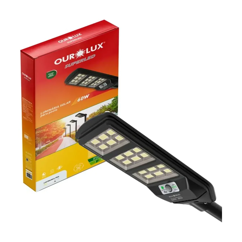 Luminária Solar Publica 60W High Quality